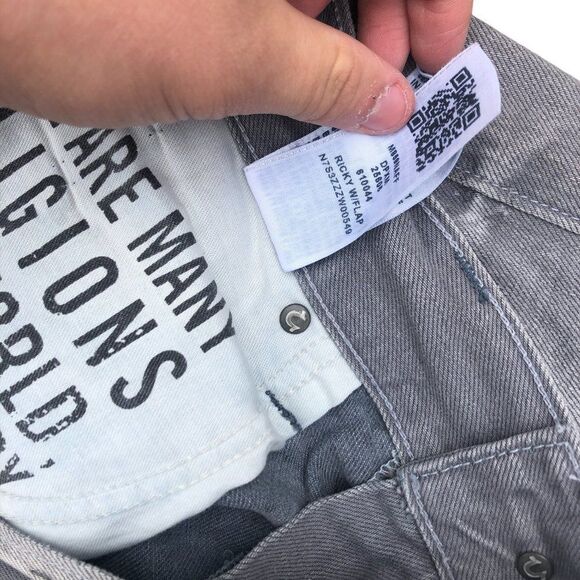 Brand New True Religion Jeans Size 40 RICKY Gray - Picture 6 of 10